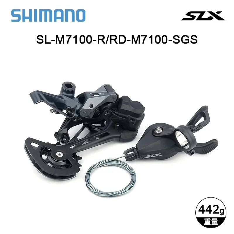 SHIMAN0 Deore SLX M7100 12S Groupset Shift Rear Derailleur 10-51T 46/50/52T 12V Cassette M6100 126 Links Chain BB52 M7100 Kit