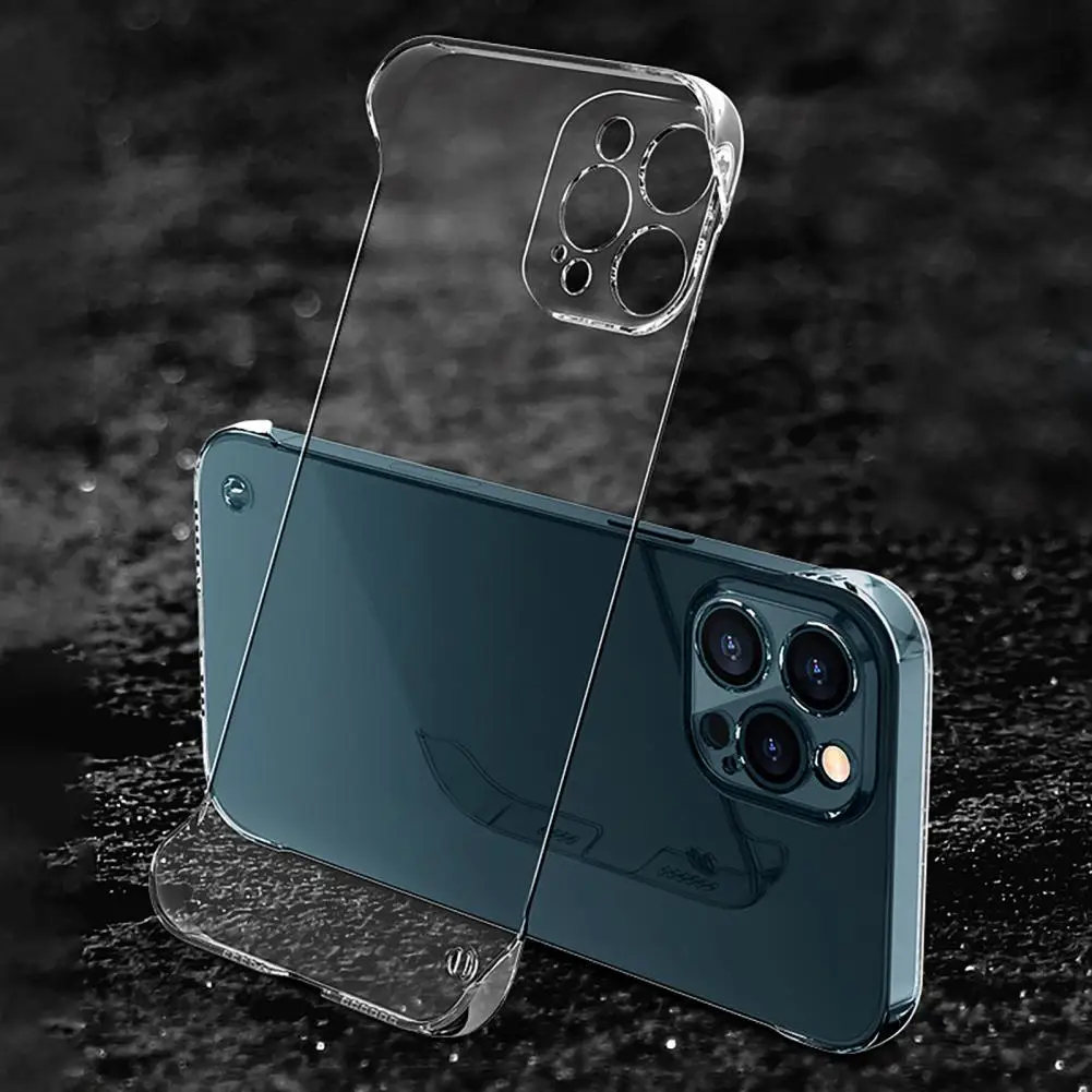 Coque arrière transparente simple pour téléphone portable, coque dure, housse de protection légère