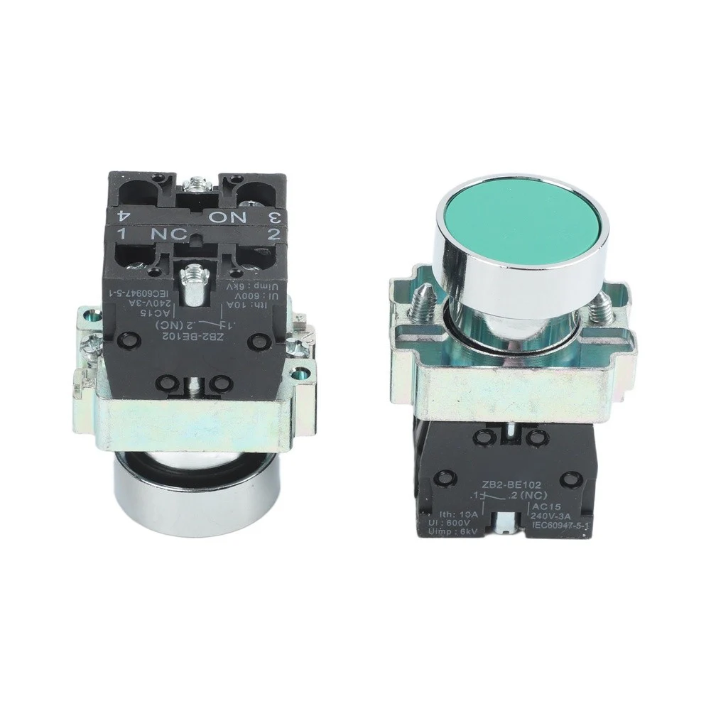 Industrial Switch Set of 10 22mm momentary push button switches waterproof IP65 for industrial use with NO contact options