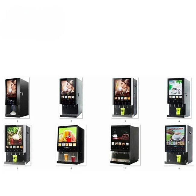 Commercial Fully Automatic Instant Coffee Maker Coin Espresso Coffee Machines for Hotel