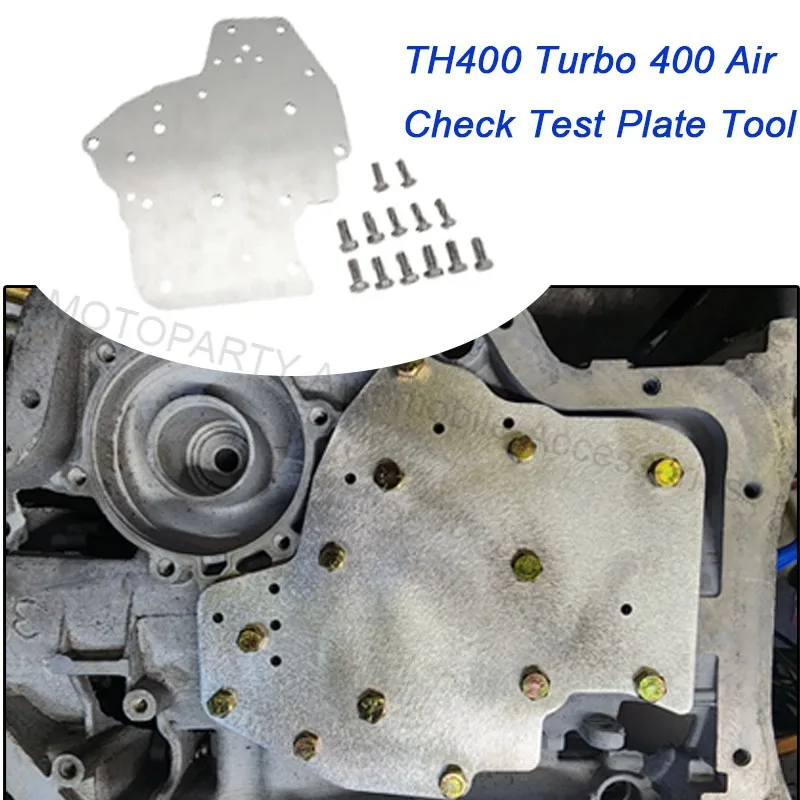 Placa de prueba de aluminio para transmisiones GM TH400 / Turbo 400 / Turbo 375 / 3L80, herramienta de prueba de aire TH400 Turbo 400