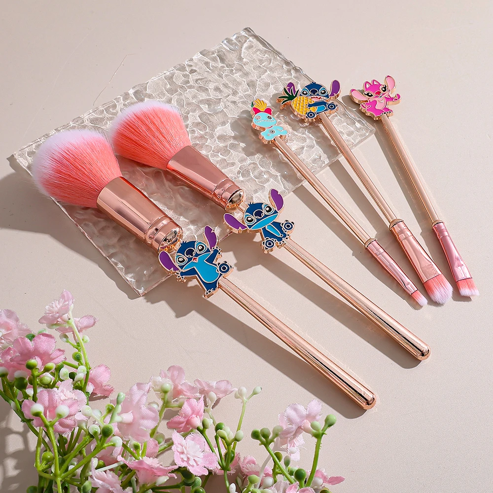 Set di pennelli per trucco professionale da 5 pezzi Pennelli per fard in polvere per ombretto per trucco