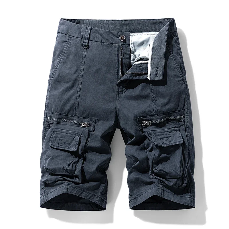 

American Style Shorts Solid Color Shorts Hunting Fishing Shorts Summer Men Shorts Men's Outdoor Quick Dry Tactical Short Pants