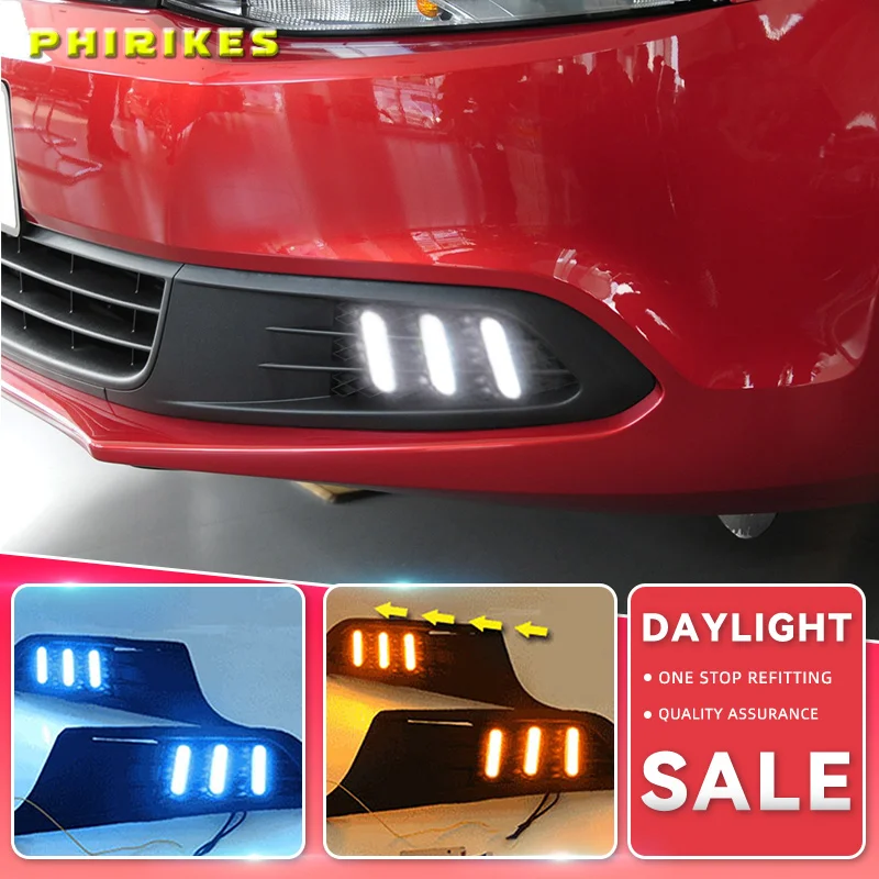 

1 Set 12v LED For Volkswagen VW Jetta Sagitar 2012 2013 2014 DRL Daytime Running Lights Daylight ABS Fog Lamp Cover