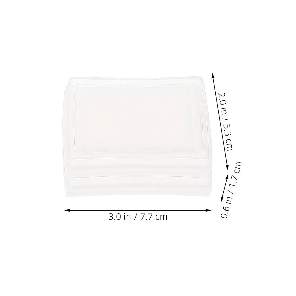 15Pcs Blank Inkpad Sponge High-Density Refillable Ink Pads for Craft DIY Office Stamp Pads Fingerprint Use Ink Pad Sponge