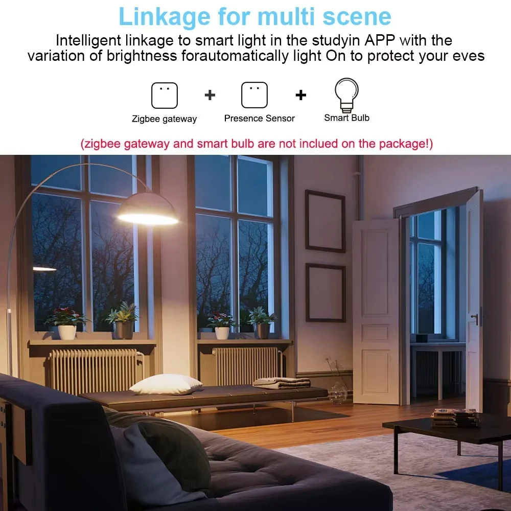 WiFi / Zigbee Smart Human Presence Sensor,Luminance/Distance Detection, Tuya Smart Life Home Automation for Z2M Alexa Google New