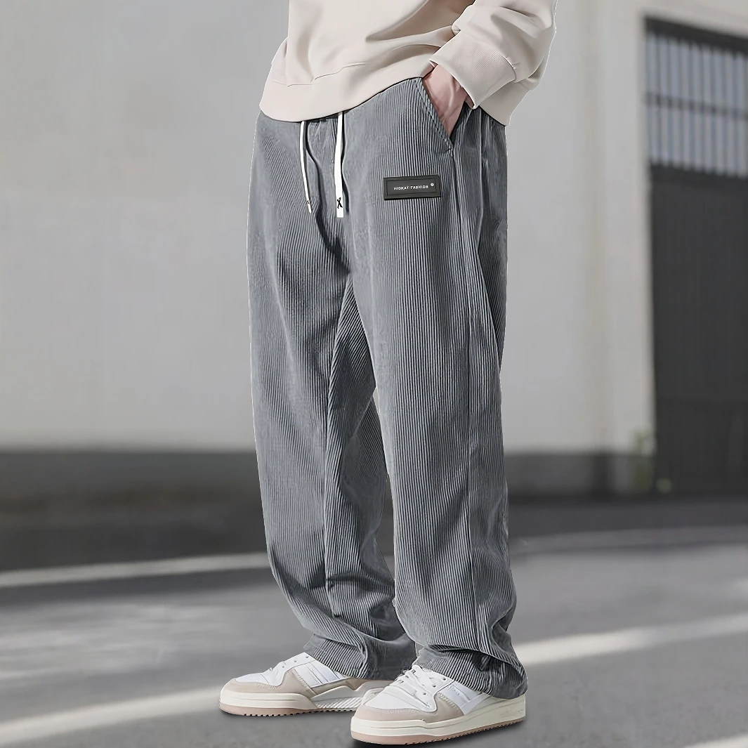 

Premium Quality Stylish Men Casual Pants Corduroy Trousers for Everyday Casual Wear Comfortable Durable Fit