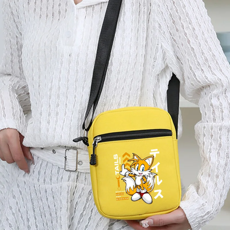 Sonics Mini Crossbody Bags for Women Men Creative Portable Shoulder Bag Cartoon Anime Pattern Printed Handbag Party Gifts New