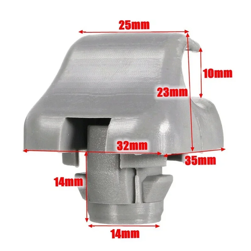 1pc Car Interior Hanger Hook Bracket Car Sun Visor Clip Buckle Grey Accessories for Honda CR-V Civic Accord Odyssey Pilot