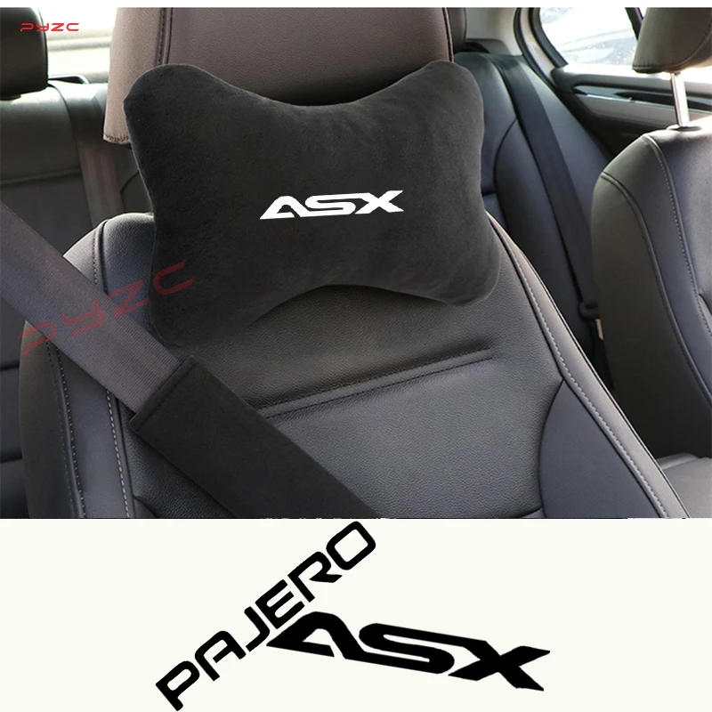 Подушка для автомобильного сиденья, подголовник, подушка для поддержки шеи, украшение для Mitsubishi Pajero V97 V90 V80 1, 2, 3, 4, 5, ASX, автоаксессуары