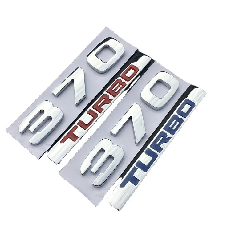 

Suitable for personalized turbocharged turbo car logo, Crown Way 370 AWD car sticker, tail label upgrade lettering car sticker