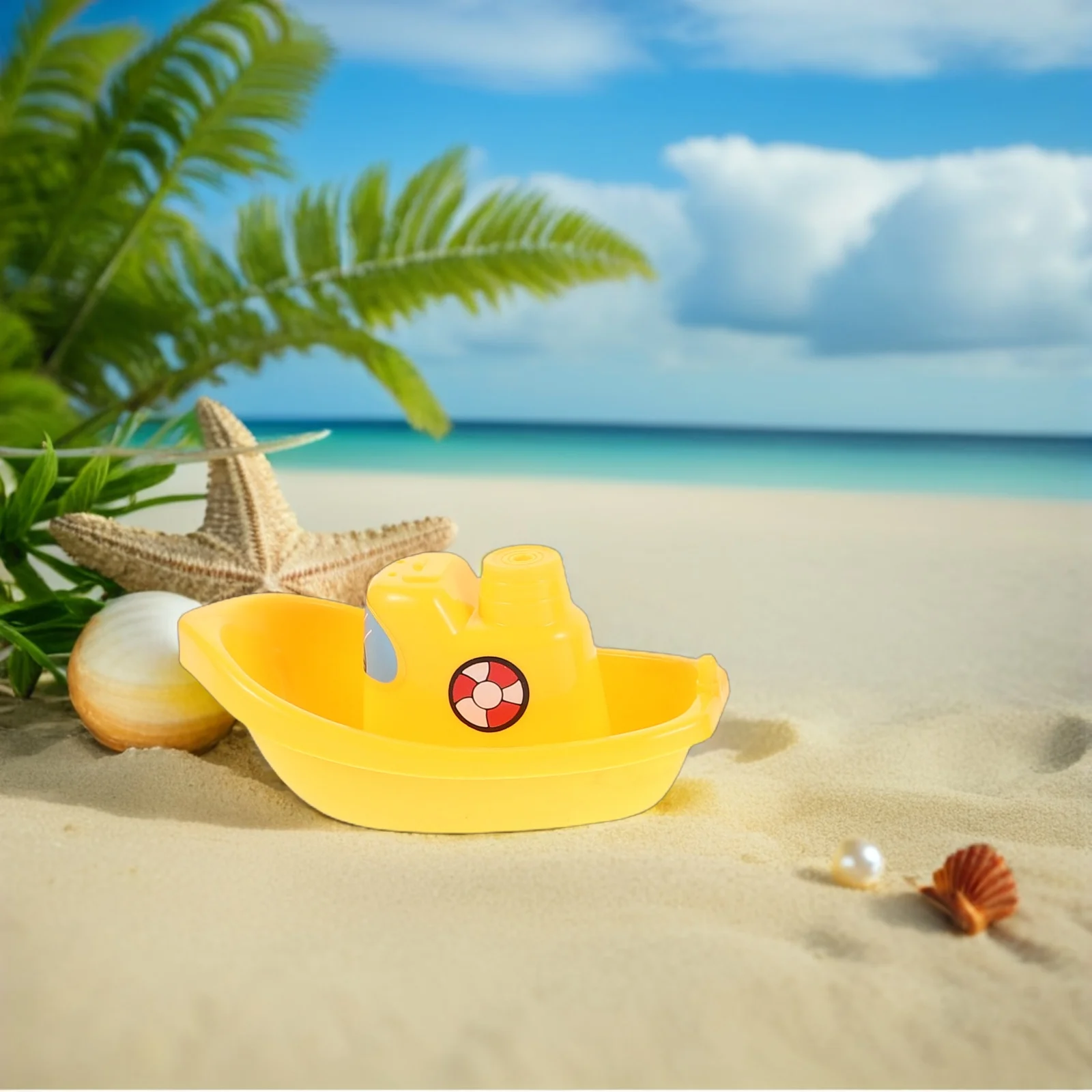 6 Pcs Bath Toy Floating Boat Bathtub Toys for Children Boats Beach Style Sail Sailboat Decor