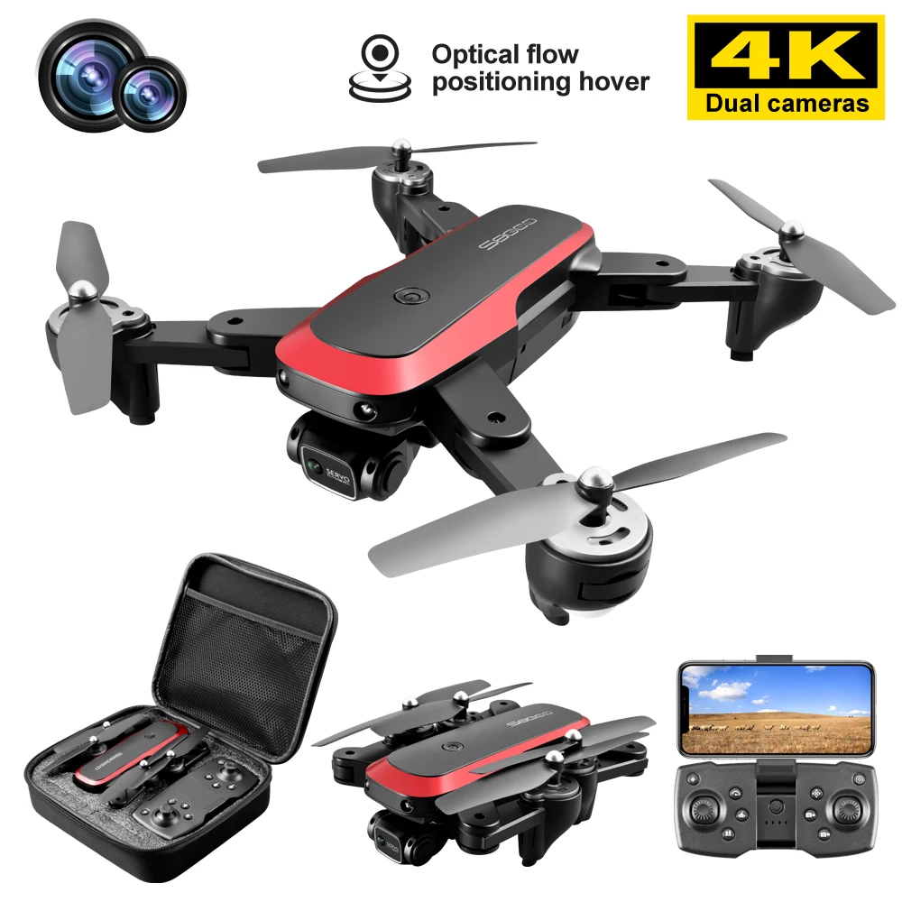 2022 NEW S8000 Optical Flow Positioning Folding UAV 4K HD Aerial Photography ESC Dual Camera Aerial Camera Drone Toys