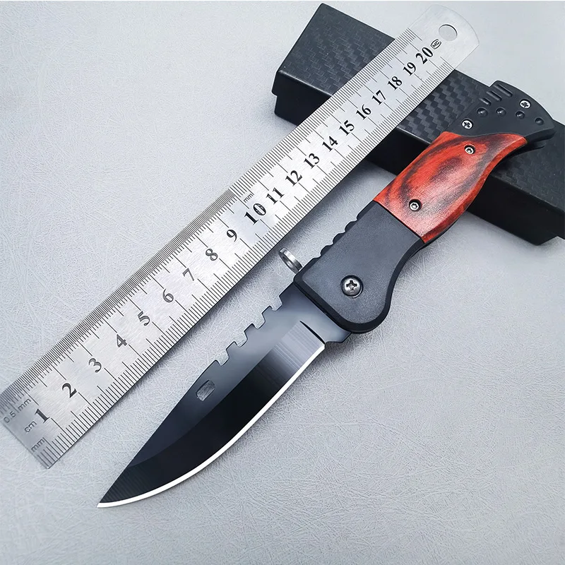 Classic Outdoor Camping Fishing Stainless Steel Folding Knife High Hardness Sharp Knife Multi purpose Convenient Knife