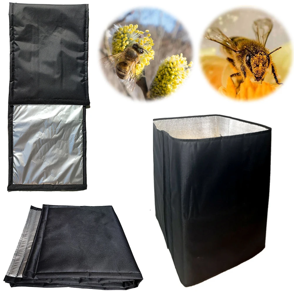 

75.2 X 23.5 Inches 600D Oxford Bee Hive Insulation Wrap Adjustable Winter Bee Hive Protection Cover Beekeeping Supplies