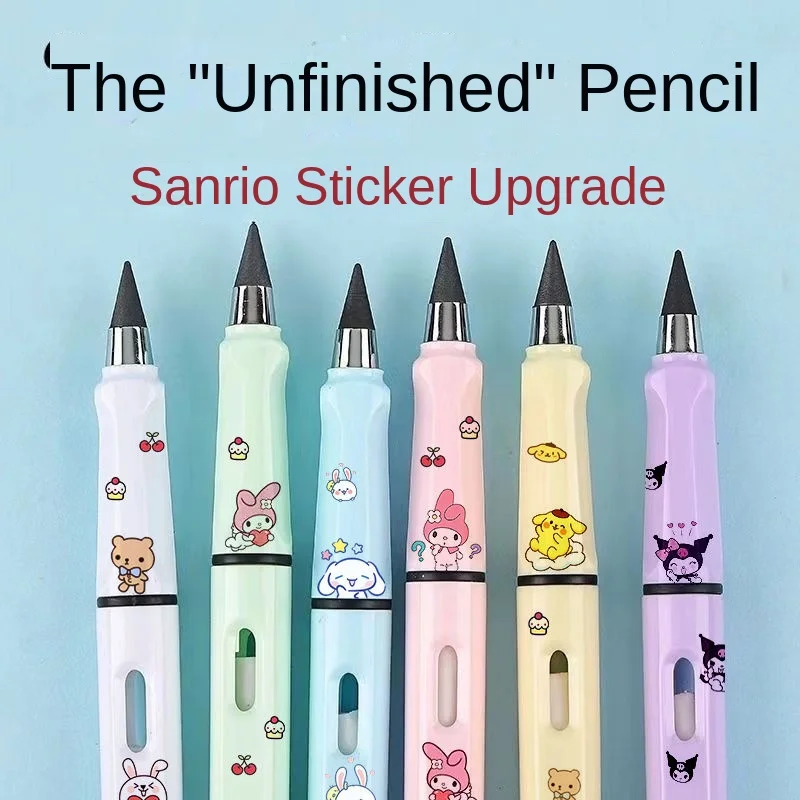 Sanrio cartoon pencil, non-toxic, erasable, durable, not easy to break, DIY sticker, student, positive pencil, wholesale