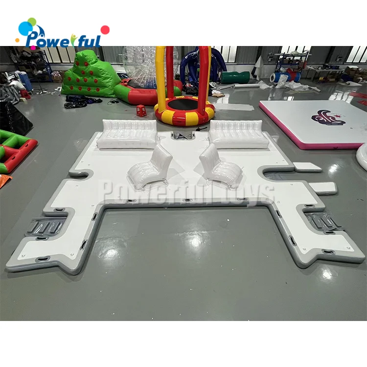 Floating Pontoon Inflatable Water Swim Platform Jet Ski Dock Mat Chair Inflatable Jet Ski Dock Mattress With Inflatable Sofa