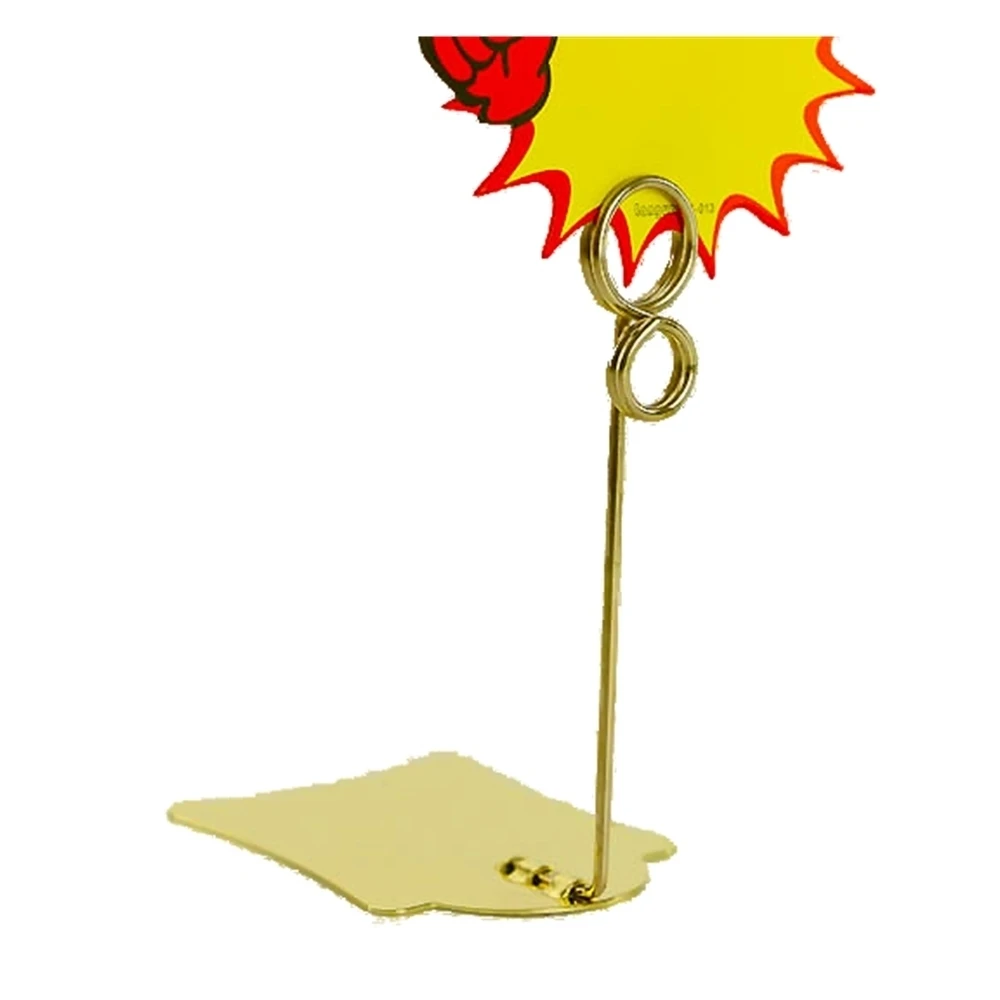 Pop Metal Price Tag Display Stand Rack Label Holder Clip Desk Sign Clip Merchandise Name Card Holder Photo Memo Clip