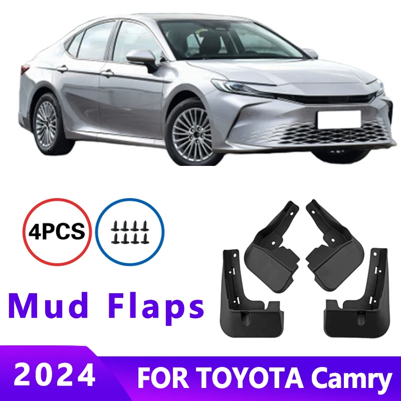 

Mud Flaps Fit for TOYOTA Camry 2024 Mudguards Tire Fenders Splash Proof Accessories Wheel Guards 4ps