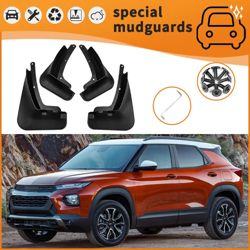 

For 19-24 models Chevrolet Trailblazer Mudguards Fender Mudflaps Front Rear Flares Splash Guards Cover Car Accessorie