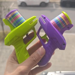 Carota Gun Shooting Saucer Disc Toy Soft Bullet Foam Disc Launcher Gun Flying Shooter Pistol Kids Outdoor Game Toy