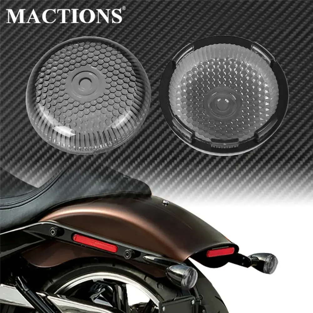 2PCS Motorcycle Turn Signal Light Lamp Lens Cover New For Harley Touring Dyna Softail Sportster XL 1200 883 Road Glide FLHR FLHX