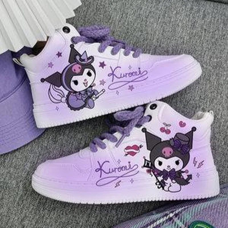 Sanrio Kuroumi Shoes Womens Low Top Casual Board Shoes Sports Shoes Cartoon Light Breathabl Sport Shoes Cute Sneakers For Girl