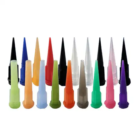 14G-30G 정밀 플라스틱 루어락 TT 블런트 테이퍼드 팁, 주사기 디스펜서 니들 팁, 도매 가격 500/1000개