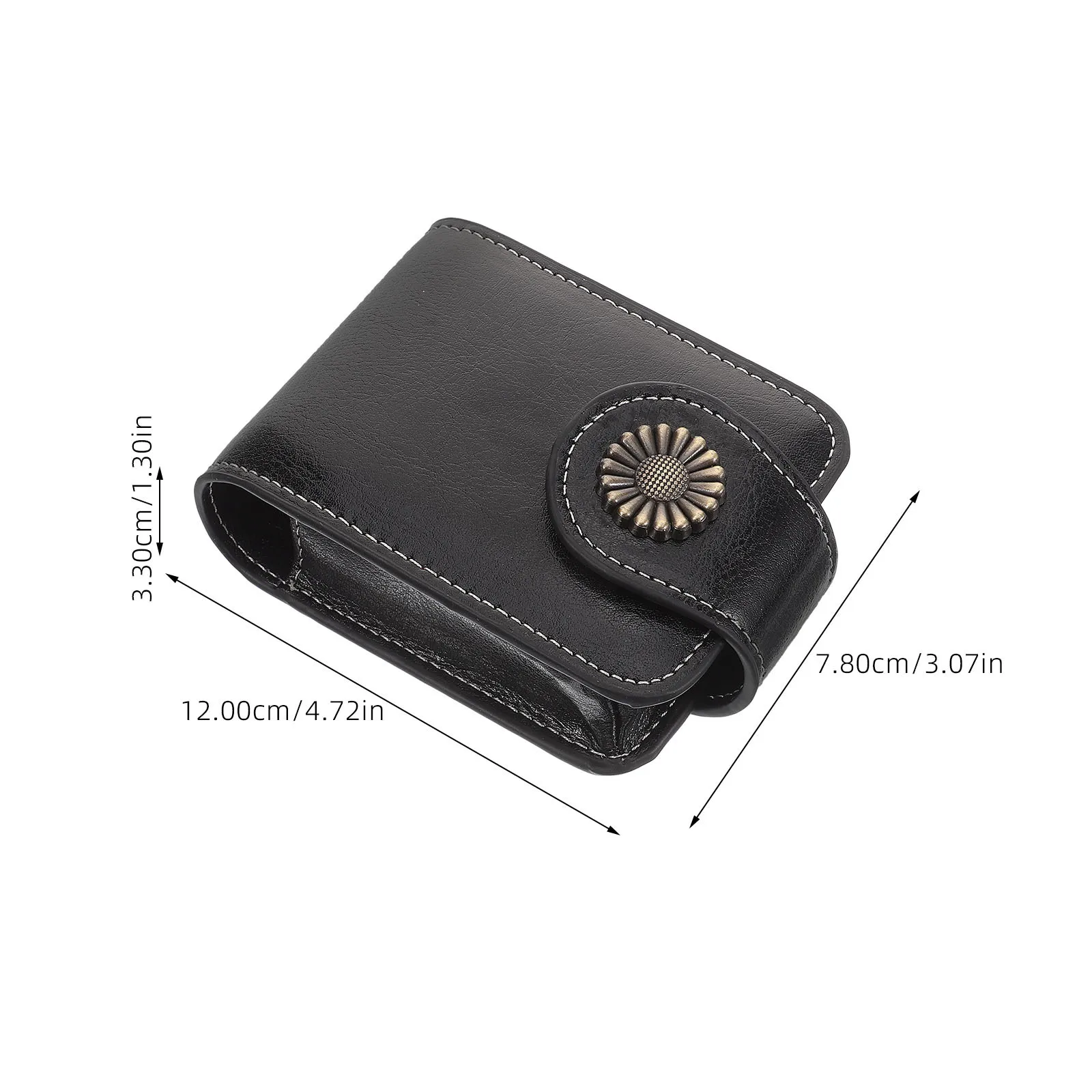 Estuche para lápiz labial con espejo, bolsa compacta portátil para lápiz labial para mujer, bolsa de maquillaje de viaje para bolso, bolsa de cosméticos de viaje esencial