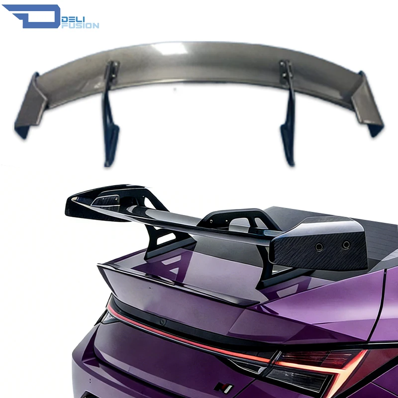 

For Universal AD Style Rear GT Wing Spoiler Carbon Fiber Fit Sedan & Coupe High Downforce Lightweight Aero Kit Car Accessories