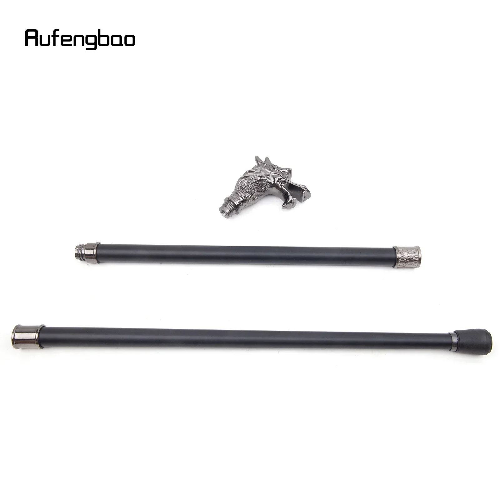 ไม้เท้าหัวมังกรสีเงินสุดหรู ไม้เท้าแฟชั่นตกแต่ง ไม้เท้าสุภาพบุรุษสุดสง่างาม ไม้เท้าคอสเพลย์ ด้ามจับไม้เท้า 93 ซม.