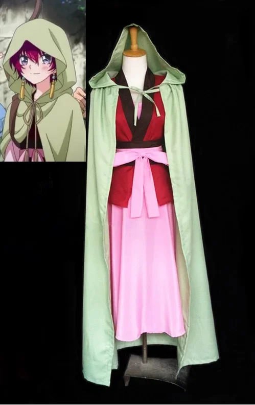 Akatsuki No Yona Cosplay Costume Princess Yona Cosplay Kimono Costume Yona Of The Dawn Anime Dress Cloak Outfit Uniform Cape