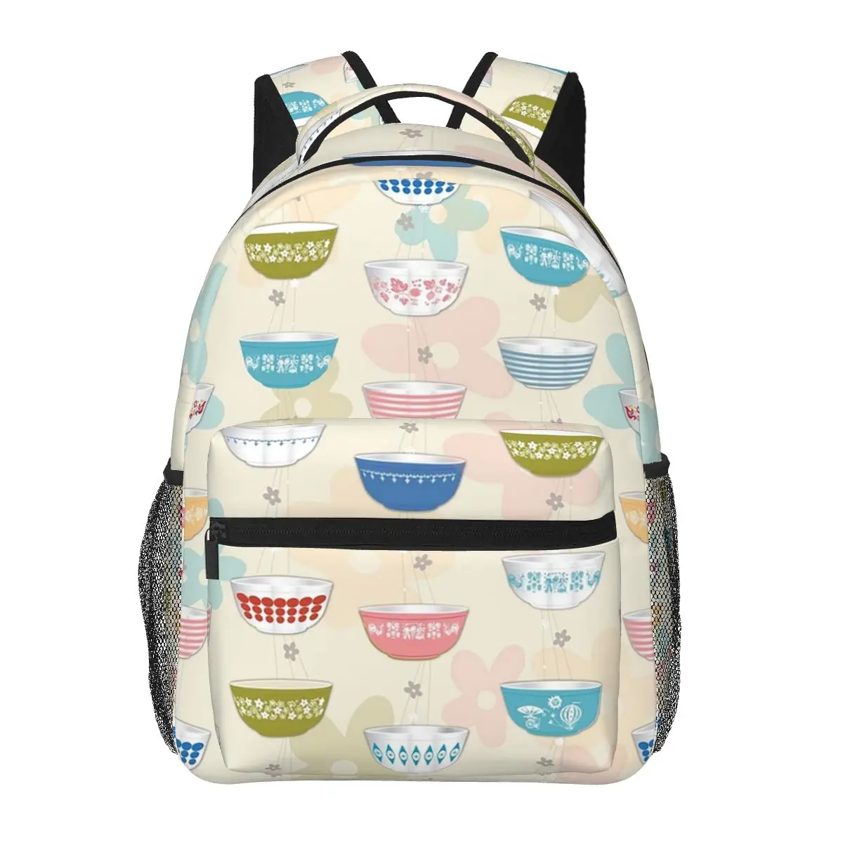 

Винтажная коллекция Pyrex Bowls, студенческий рюкзак, школьная сумка, походный дорожный рюкзак для мужчин и женщин, модная сумка для книг, сумки на плечо