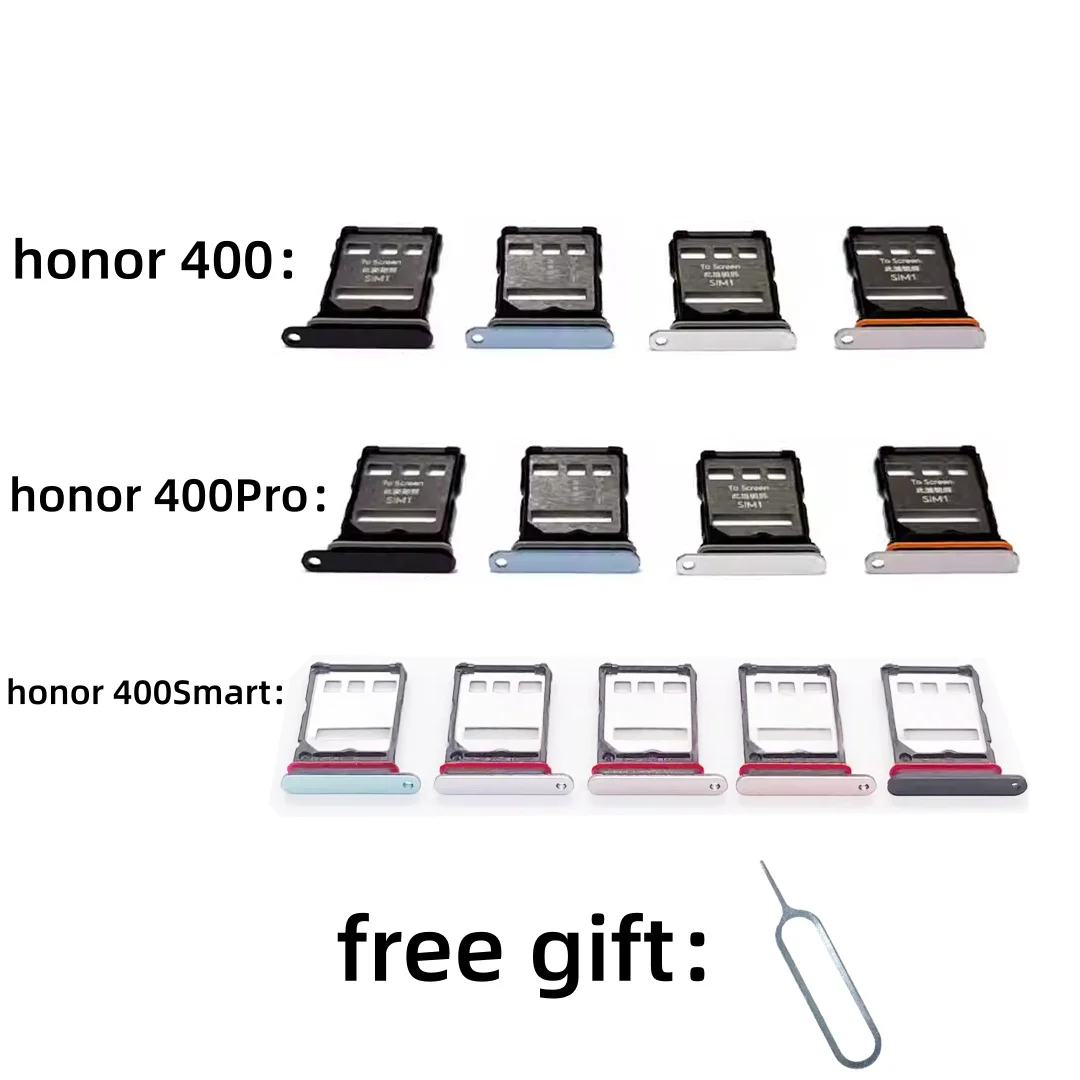 Adaptador de bandeja de cartão sim, suporte de slot para chip, peça de substituição para huawei honor 400 400pro 400smart DNN-AN00 DNP-AN00 LGN-NX1 gaveta
