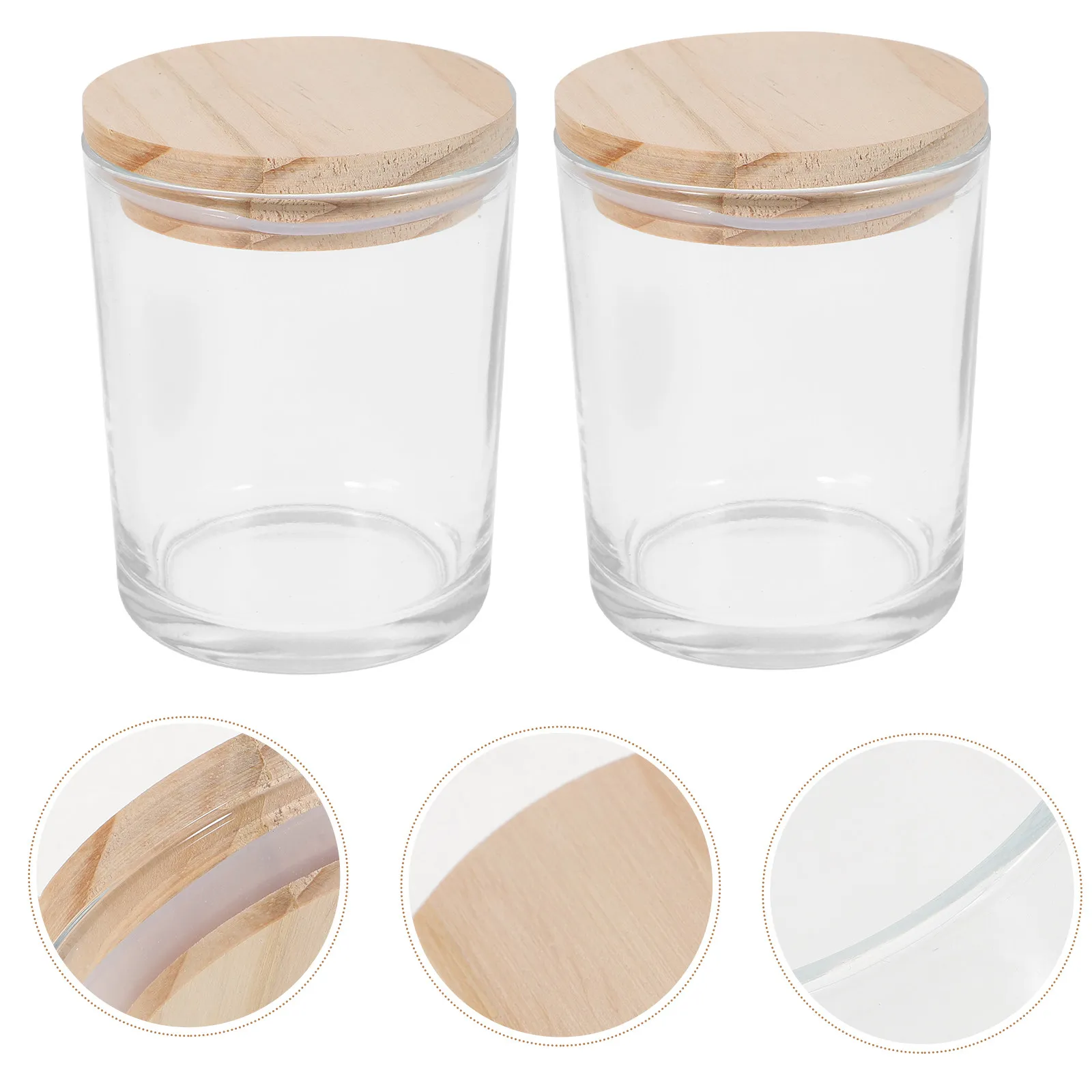 

Набор из 4 стеклянных банок с крышками для изготовления ароматических свечей, подсвечников для ароматерапии, прозрачные стеклянные контейнеры