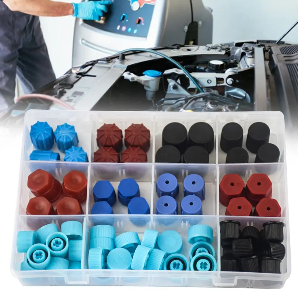 Juego de tapas antipolvo para núcleo de válvula A/C, tapa central de válvula de aire acondicionado, juego de tapas antipolvo para aire acondicionado de coche