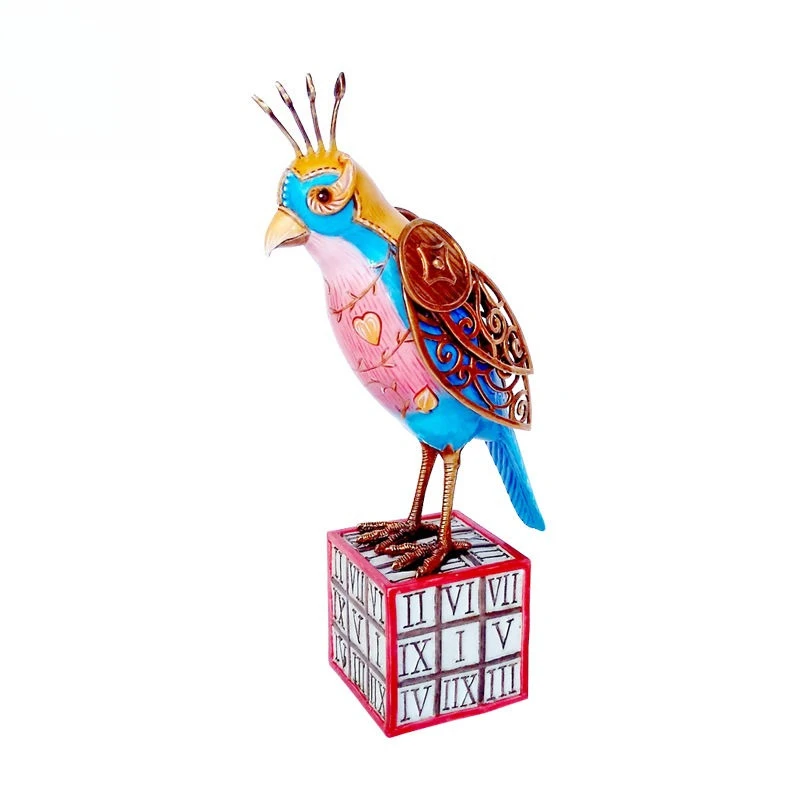 

Home Creative Accessories Crafts Living Room Study Cube Copper Bird Ornament