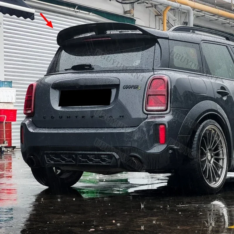 For MINI COUNTRYMAN F60 2017-2023 Carbon Fiber Rear Trunk Lid Car Spoiler Ducktail Lip Wings