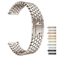 22mm 20mm Stainless Steel Strap for Samsung Galaxy Watch 3 45mm Band Gear S3 Active 2 for Huawei Watch Bracelet For Amazfit