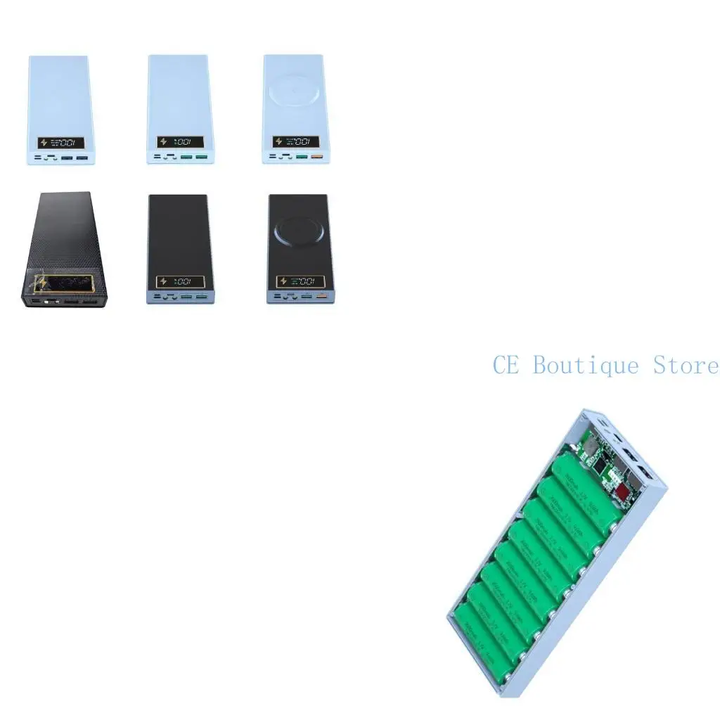 652f abnehmbare Batteriespeicherbox für 8x18650 Batterien Halter DIY -Plastikboxen – Detail 1