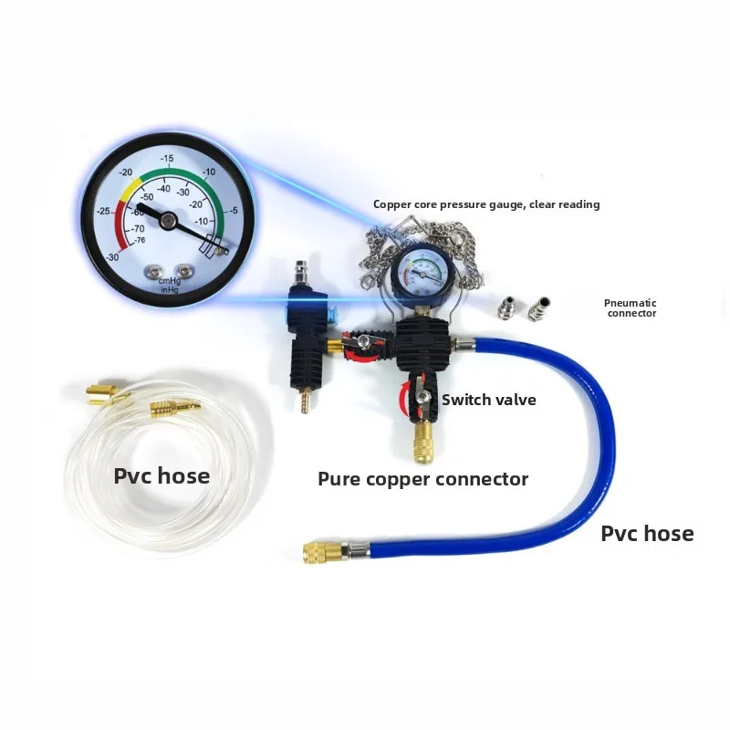 54/44PCS Car Radiator Pressure Leak Tester, Vacuum Coolant Change Gauge Detection Tool Kit