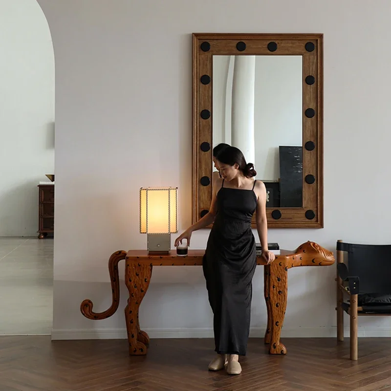 Frame European Mirror Square Modern Dressing High End Nordic Mirror Aesthetic Design Art Spiegel Wand Living Room Decorations