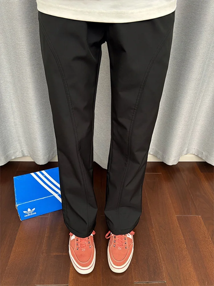 

American Sle Men's Bla Bell Bot Summer Thin Nylon Qui Dry Climbing Pants Soft ell Straight Cut Casual Trousers