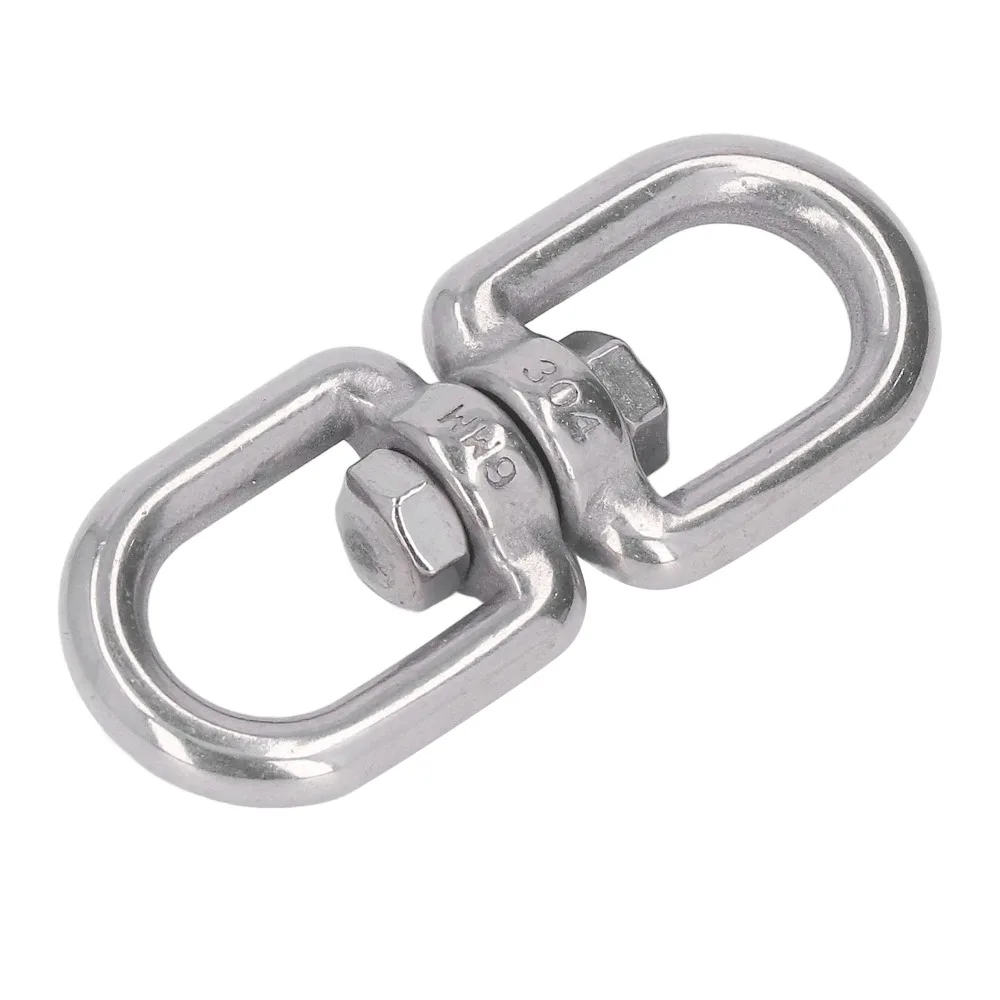 7 Pcs Durable M8 Hammock Hanging Hardware Heavy Duty Rectangle Sun Shade Sail Fixing Stainless Steel Pad Eye Plate Wall Mount