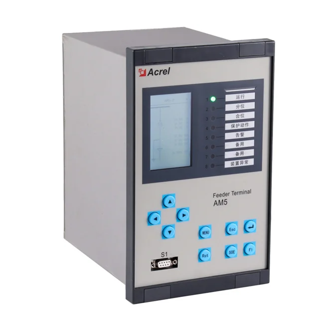 AM5 Powerful Graphic Programmable Logic 8 Current Input 4 Voltage Input 16 DI 10 DO Middle Voltage Motor Protection Relay