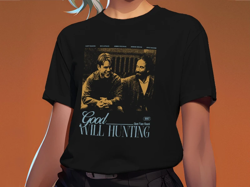 Good Will Hunting Movie Poster T-shirt | 90s Classic Drama T-shirt Daily Versatile Men's and Women's T-shirts