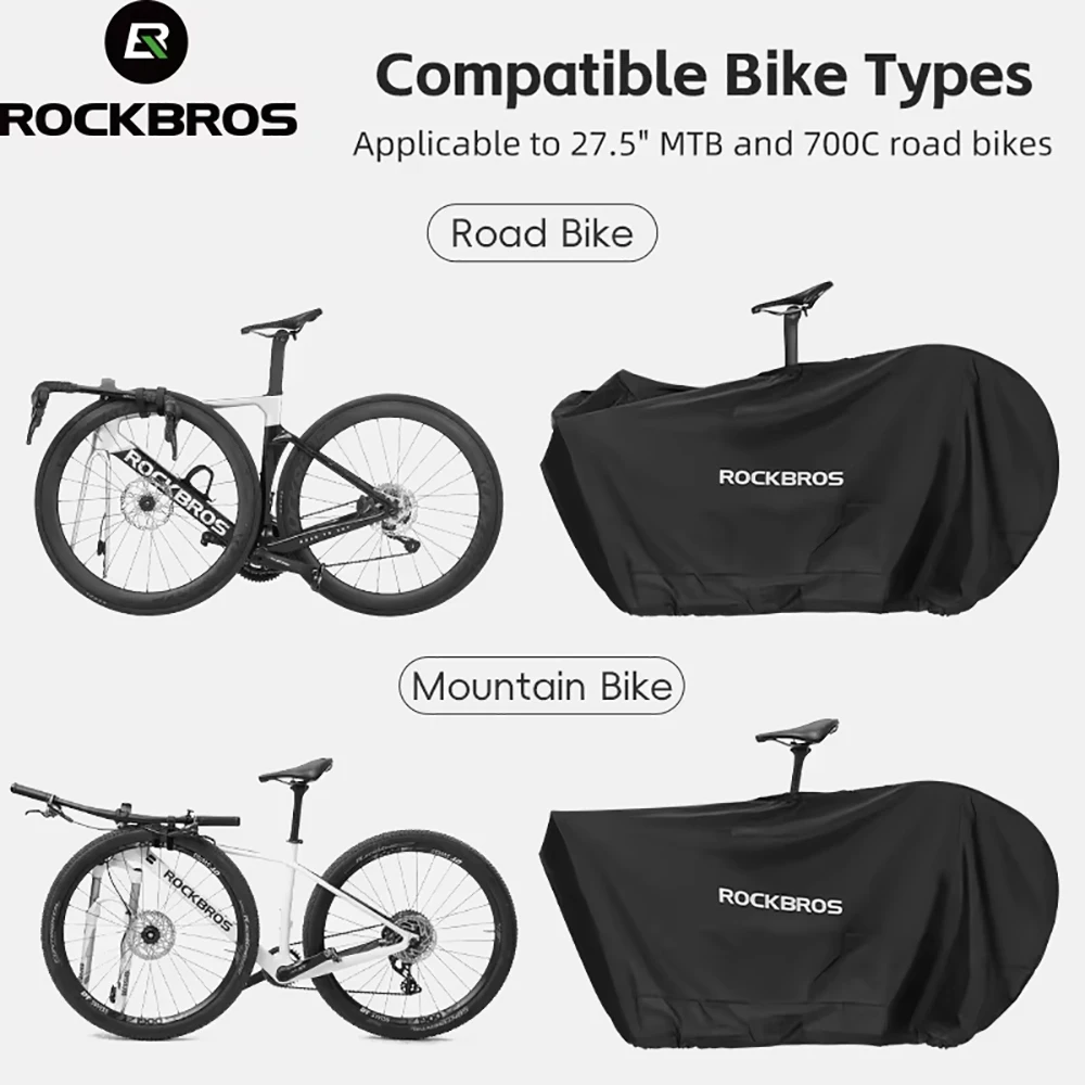 ROCKBROS Tragbare MTB-Rennrad-Tragetasche für 27,5 Zoll, 700C Reise-Fahrrad-Aufbewahrungstasche, Fahrrad, Outdoor-Radfahren, Fahrradzubehör – Detail 1