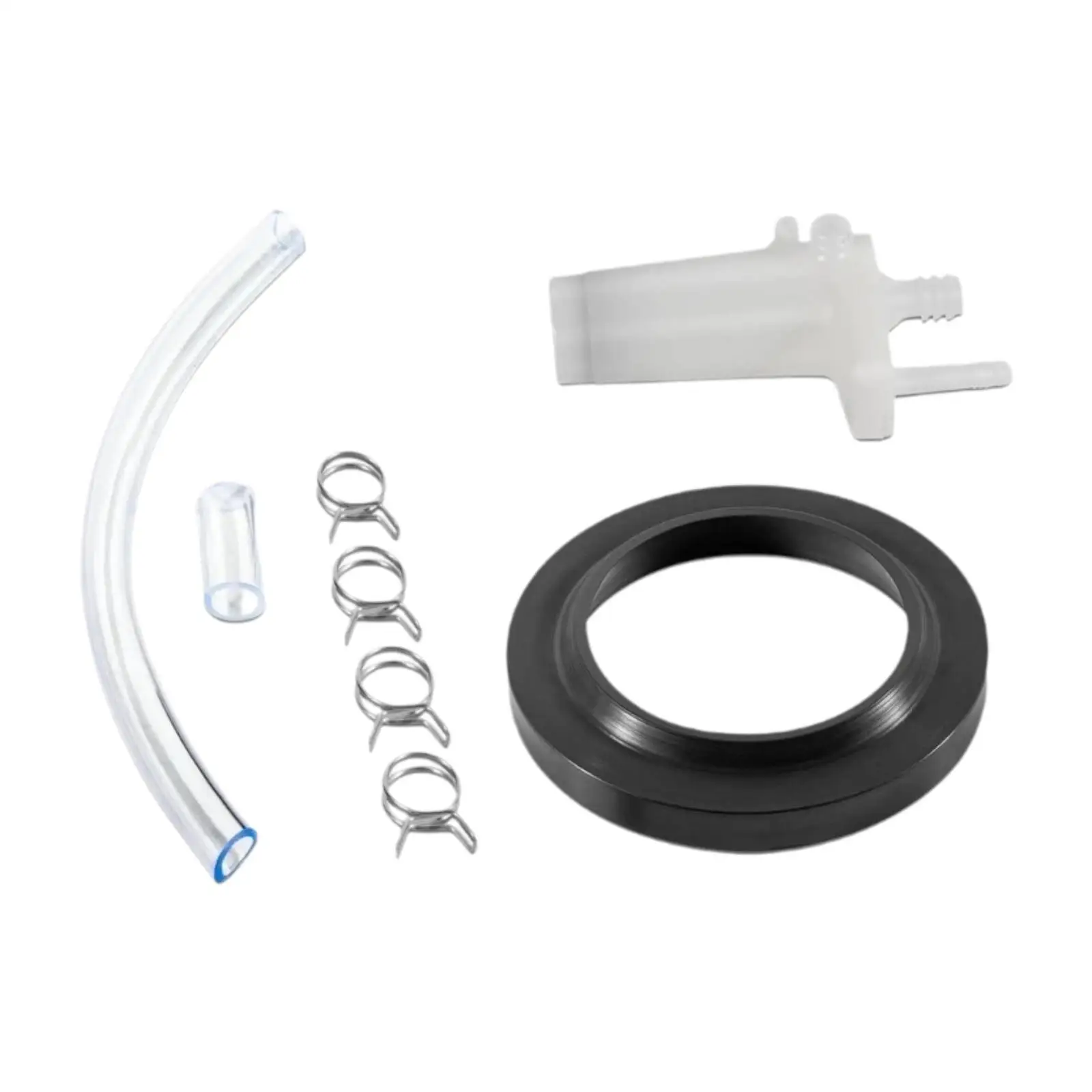 Toilet Water Valve Kit, 34122 Clamp Convenient RV Toilet Vacuum Breaker Kit Flush Hose Inlet Hose for Vehicle Refurbishing