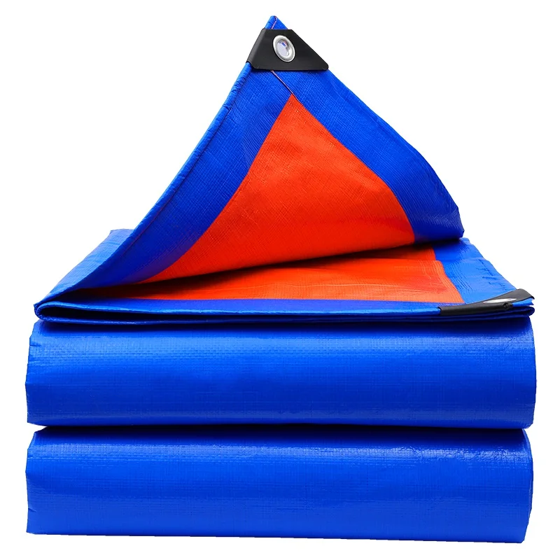 

160GSM Blue Orange PE Tarpaulin Gazebo Canopy Awnings Garden Furniture Rainproof Cover Car Awings Tarps Cover