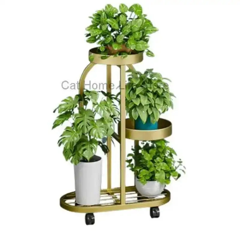 Rak Ruangan Estetika Ruang Tamu Desainer Minimalis Rak Bunga Dekorasi Fashion Mewah Ringan Furnitur Porte Plantes